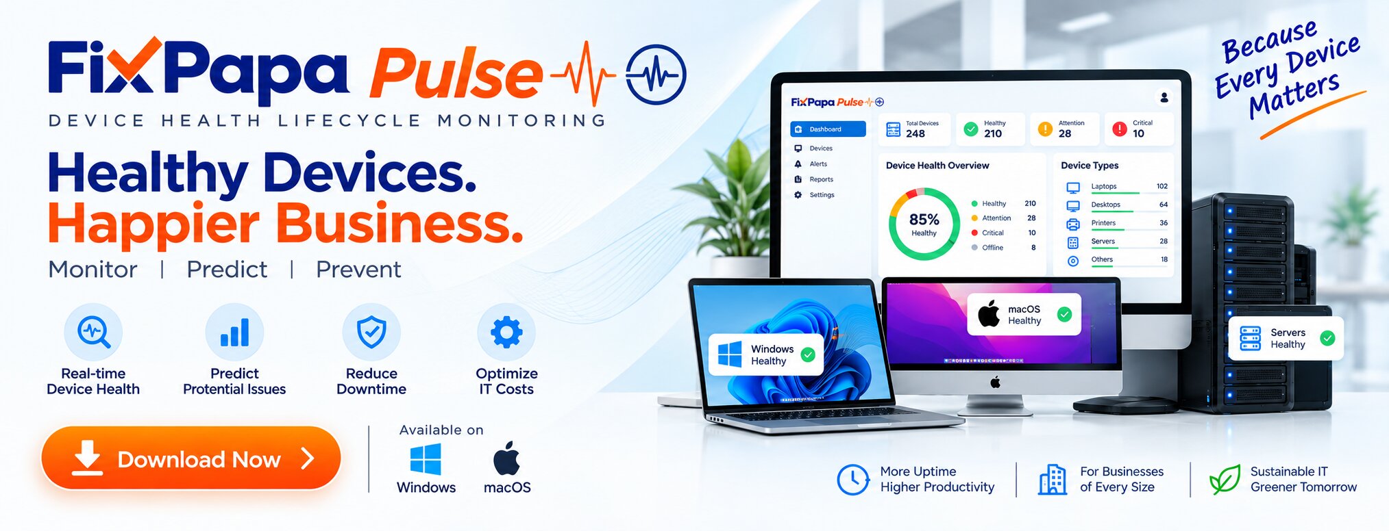 FixPapa Pulse - Device Health Lifecycle Monitoring
